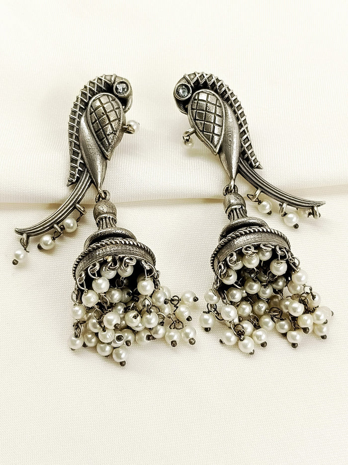 Nehmat Plain Oxidized Jhumki