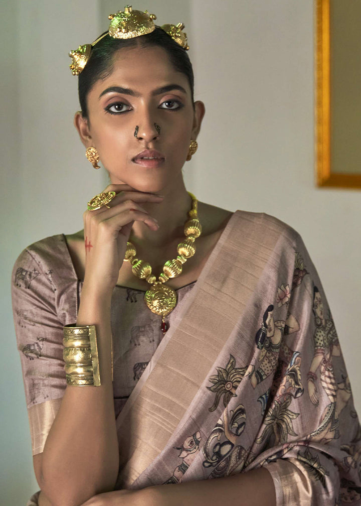 Shades Of Purple Designer Silk Saree