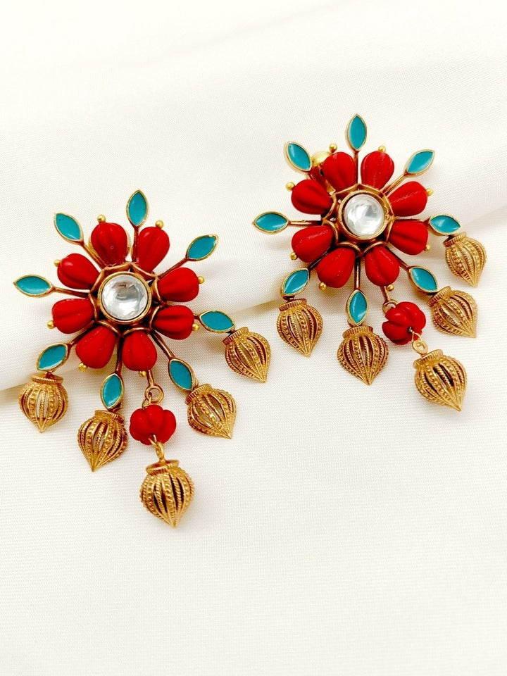 Eka Red Boutique Tops - House of Sarvati LLC