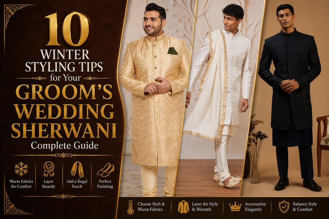 10 Winter Styling Tips for Your Groom's Wedding Sherwani Complete Guide