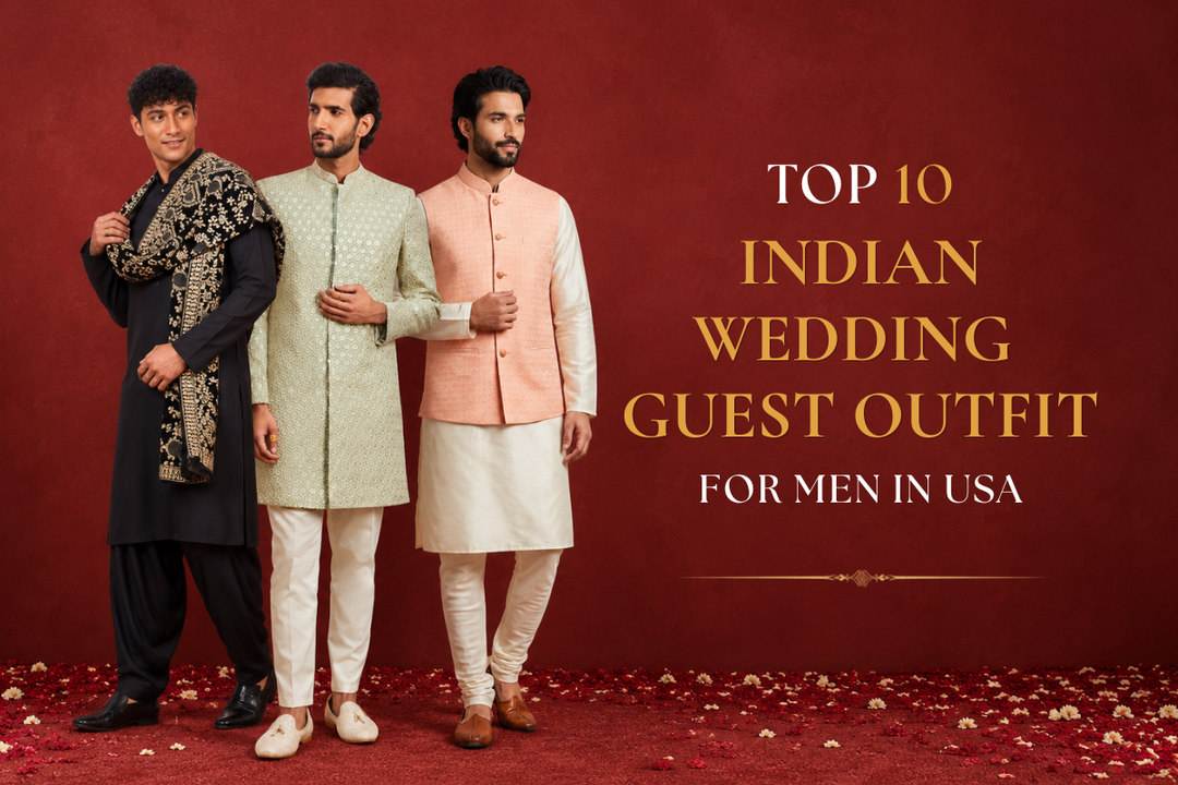 Top 10 Indian Wedding Guest Outfits for Men in USA | Stylish Looks for Every Ceremony
