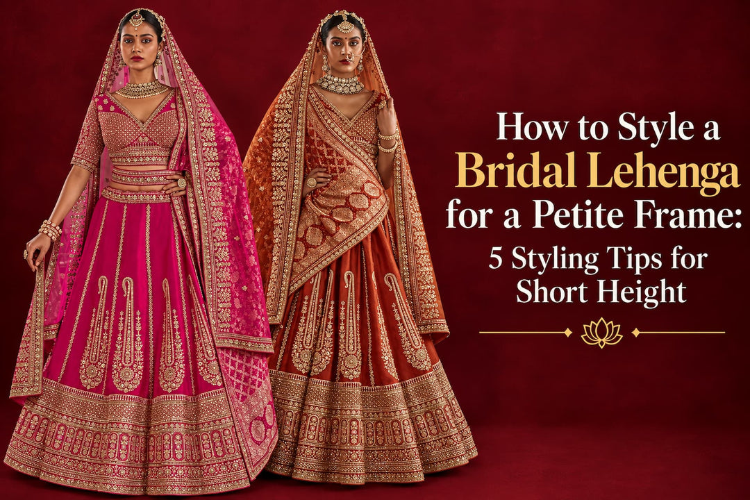 How to Style a Bridal Lehenga for a Petite Frame: 5 Styling Tips for Short Height
