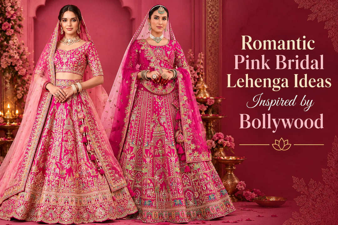Romantic Pink Bridal Lehenga Ideas Inspired by Bollywood