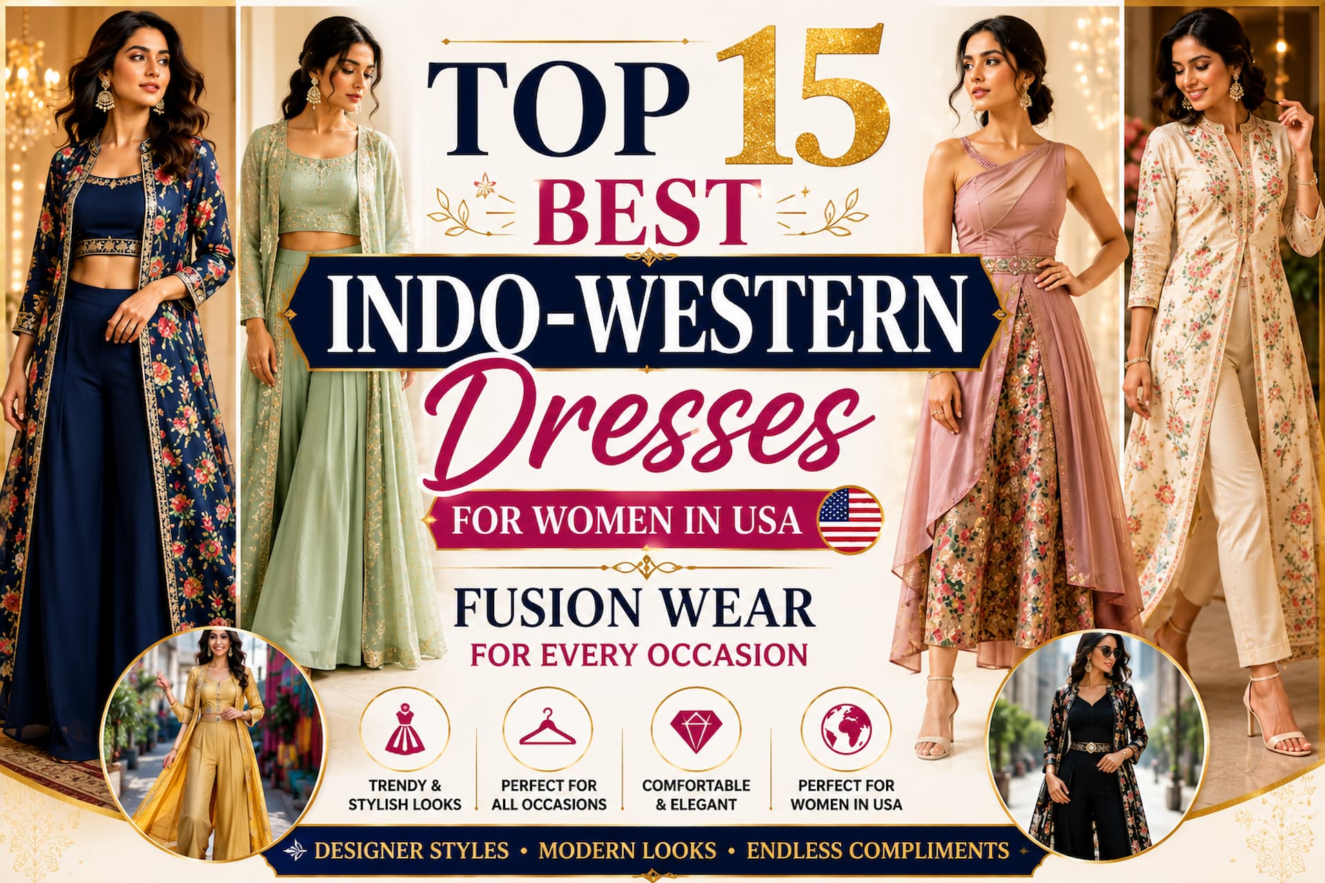 Top 15 Best Indo-Western Dresses for Women in USA 