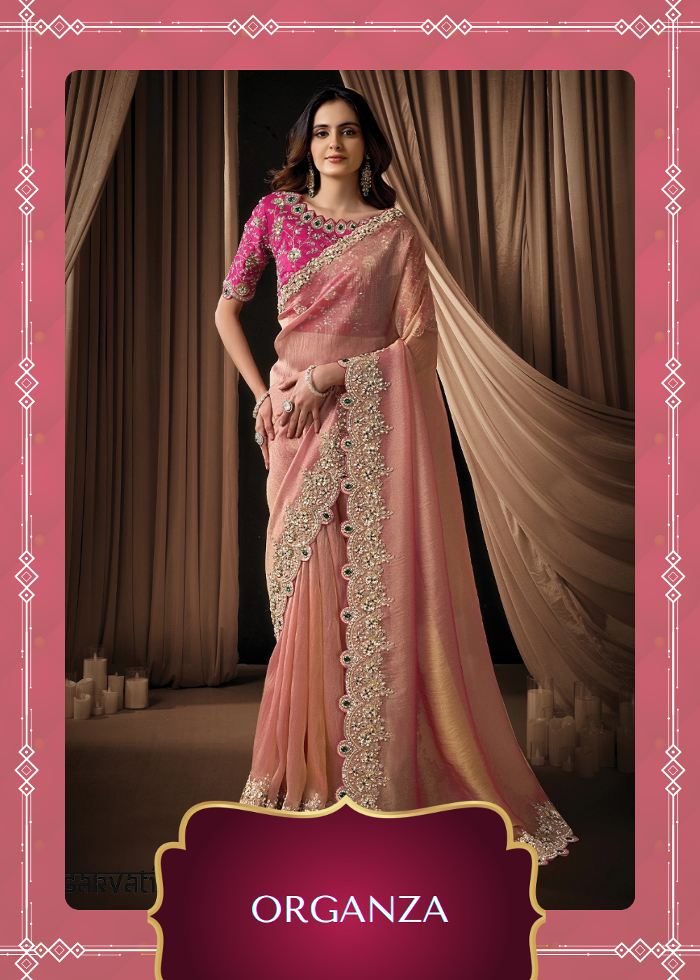 Organza Saree