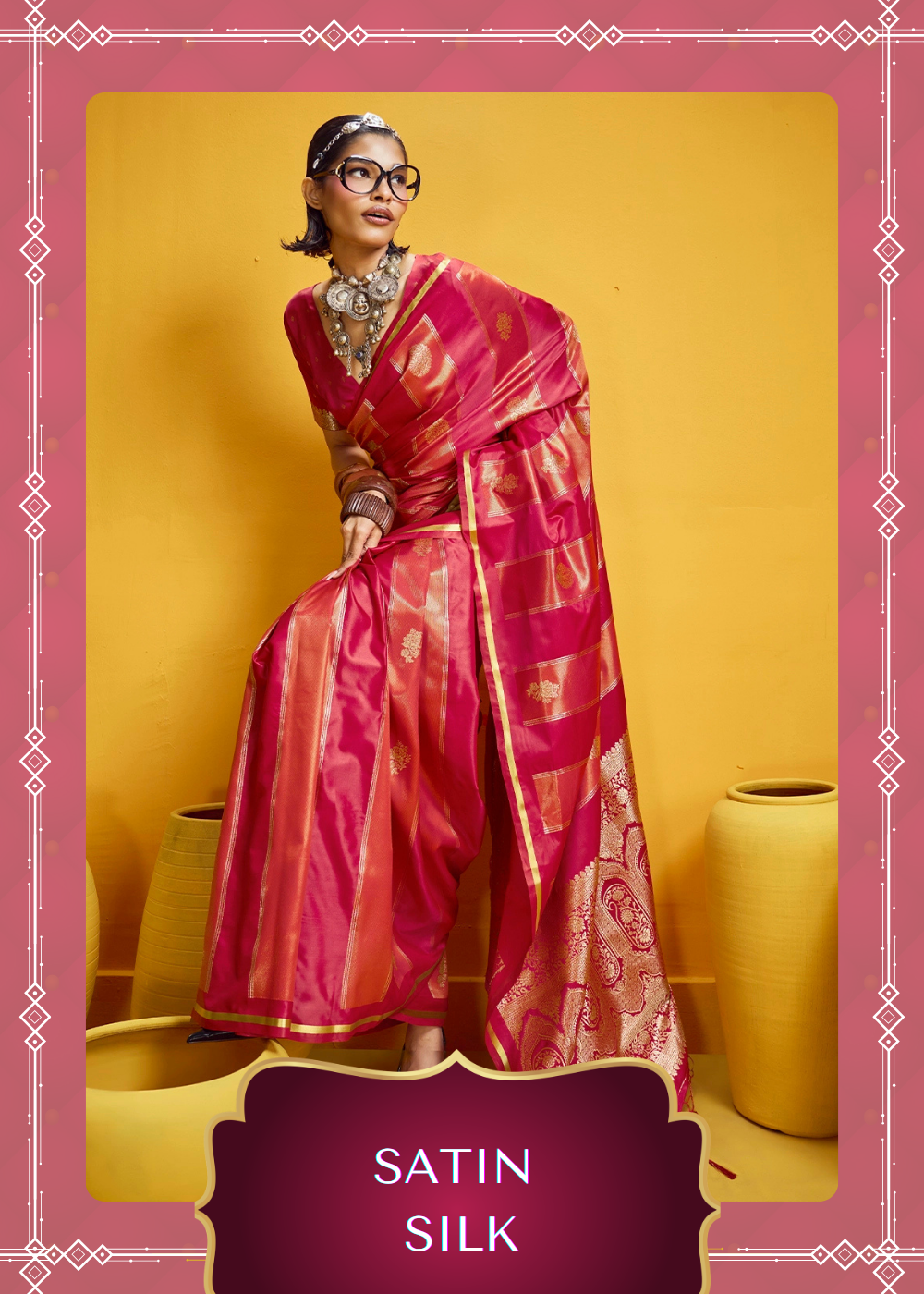 Satin Silk Saree