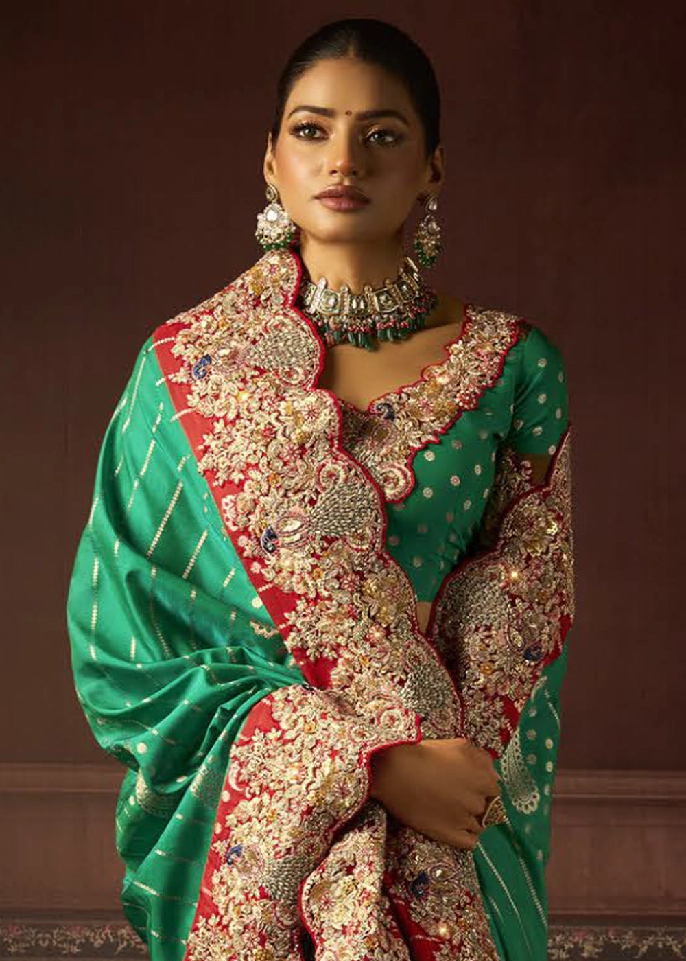 Pure Bangalore Taana Silk Saree Set – Heavy Embroidery & Zircon Work (Set of 5)