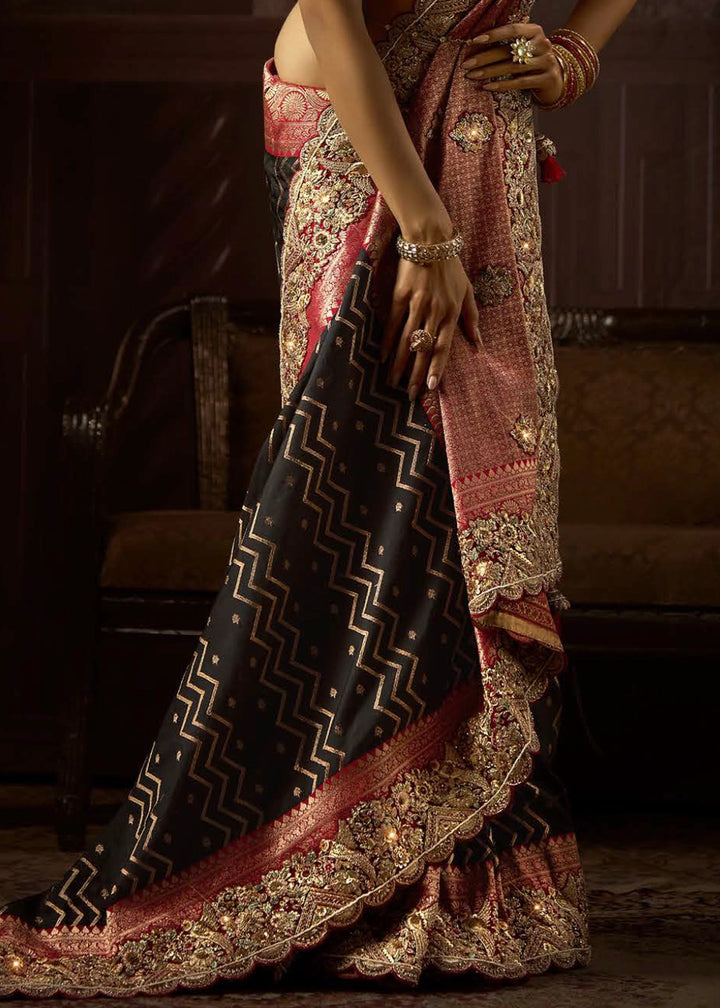 Pure Bangalore Taana Silk Saree Set – Heavy Embroidery & Zircon Work (Set of 6)