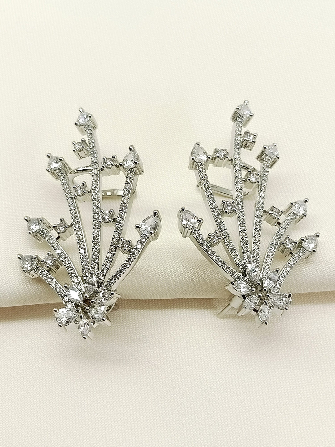 Sabrina White American Diamond Earring