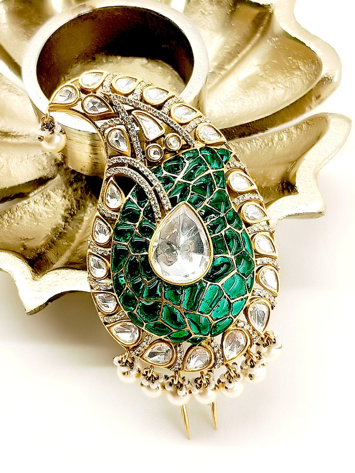 Abhilash Groom Mala And Kalgi In Green