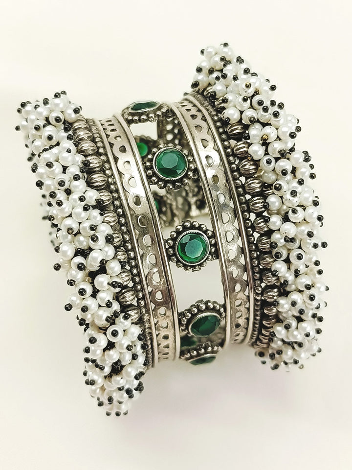 Nusrat Green Oxidized Bracelet