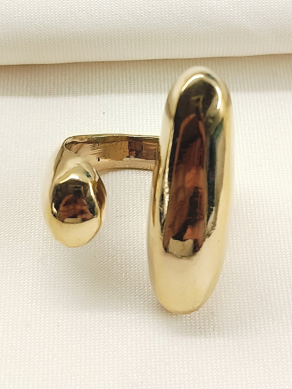 Sohat Golden Men's Finger Ring - Adjustable Antique