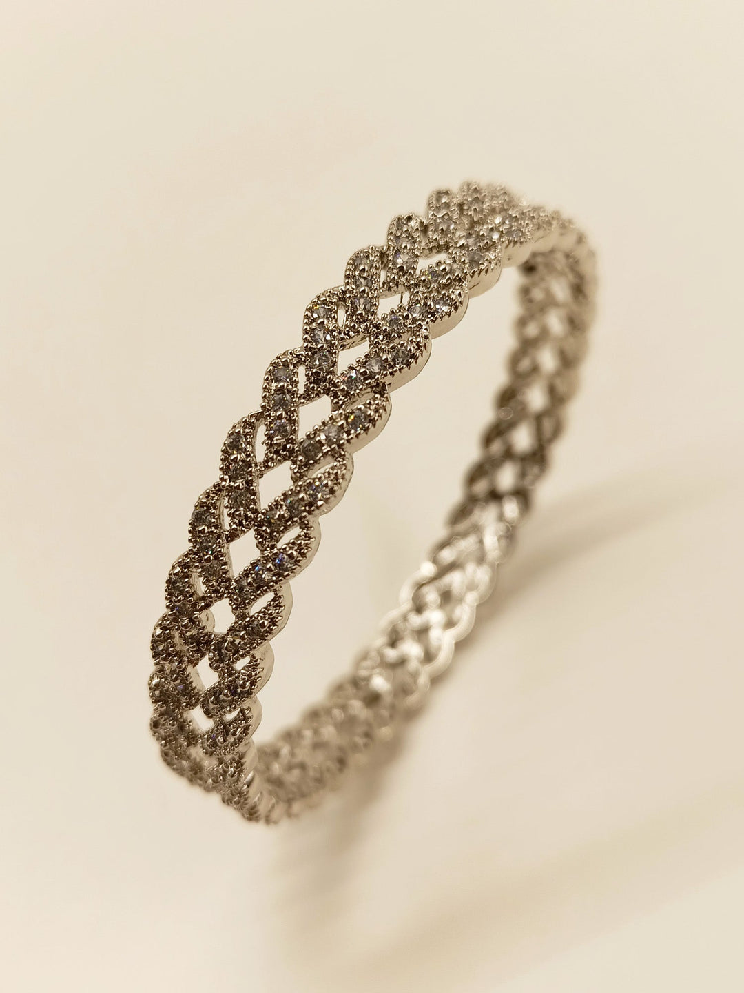 Shreyanvi Spiral American Diamond Bangle