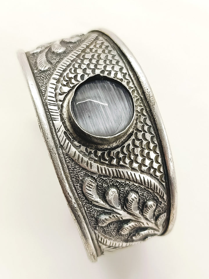 Valkyrie Grey Oxidized Bracelet