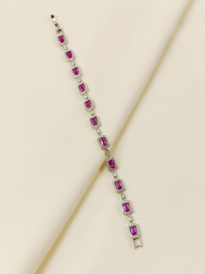 Blakely Majenta American Diamond Bracelet