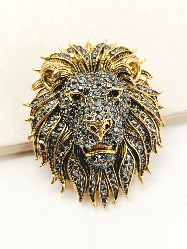 Samar Golden Lion Men's Brooch