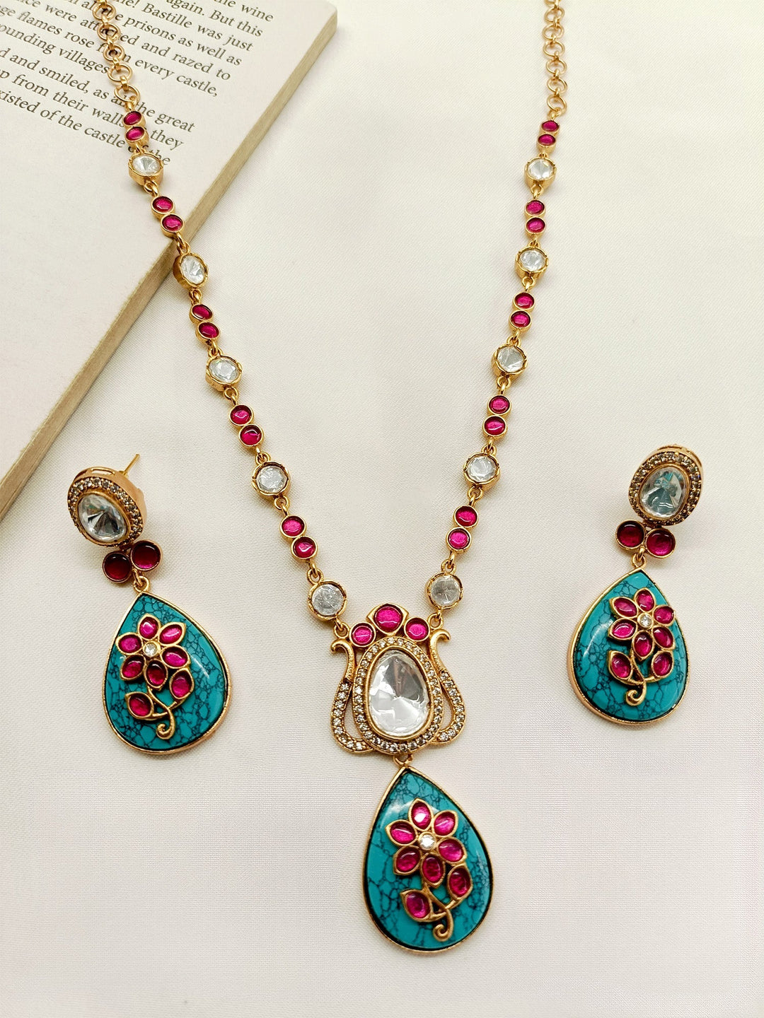 Samanvita Firozi Boutique Necklace Set