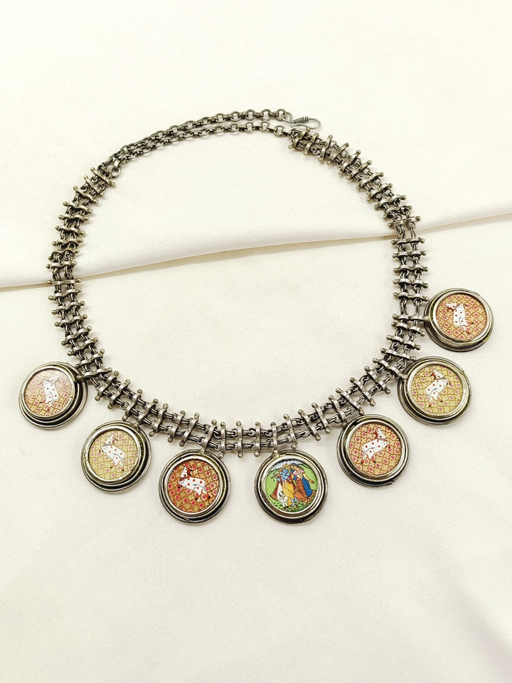 Lohita Multi Colour Oxidized Neckpiece