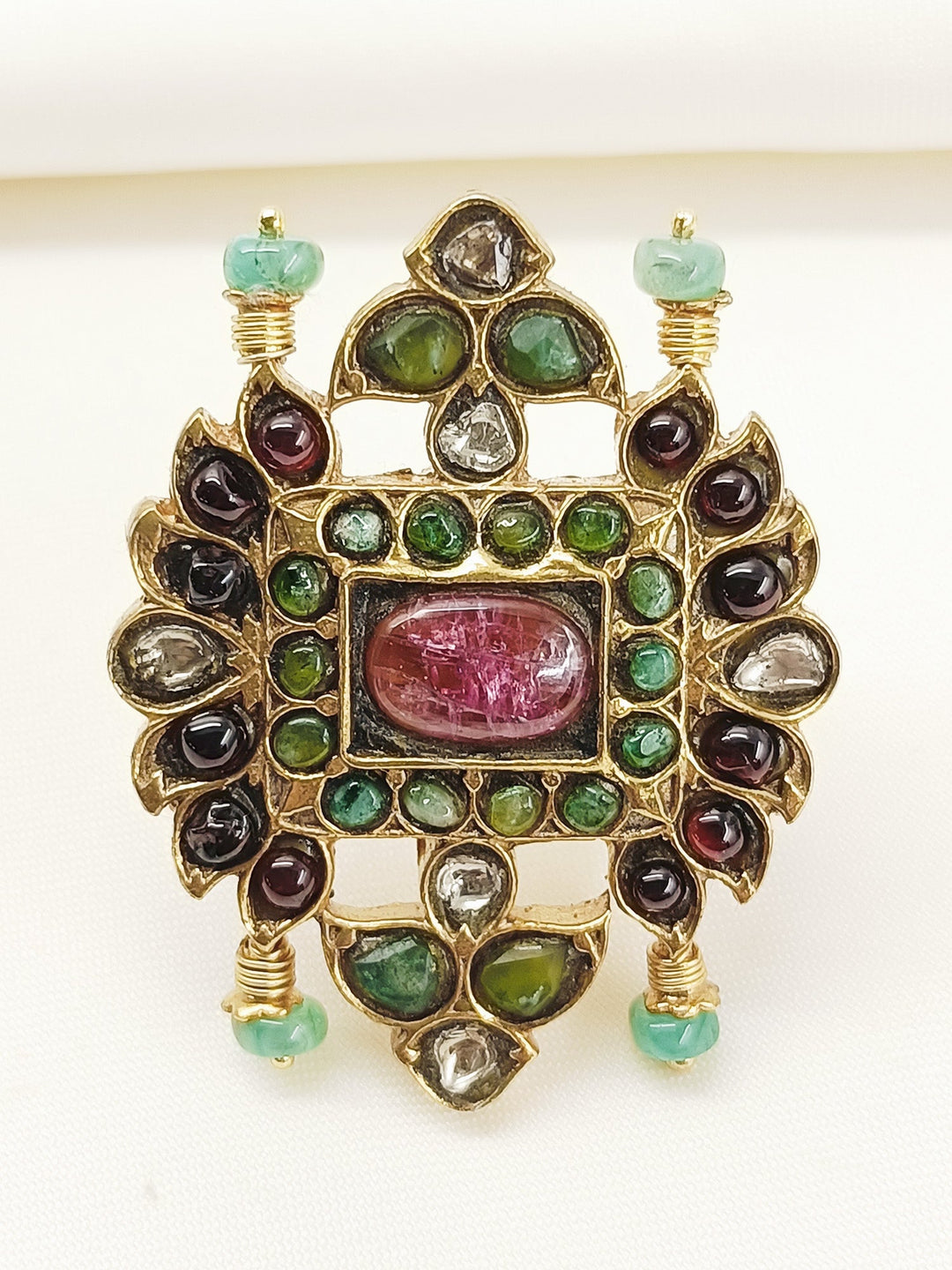 Sumona Multi Colour 92.5 Silver Finger Ring