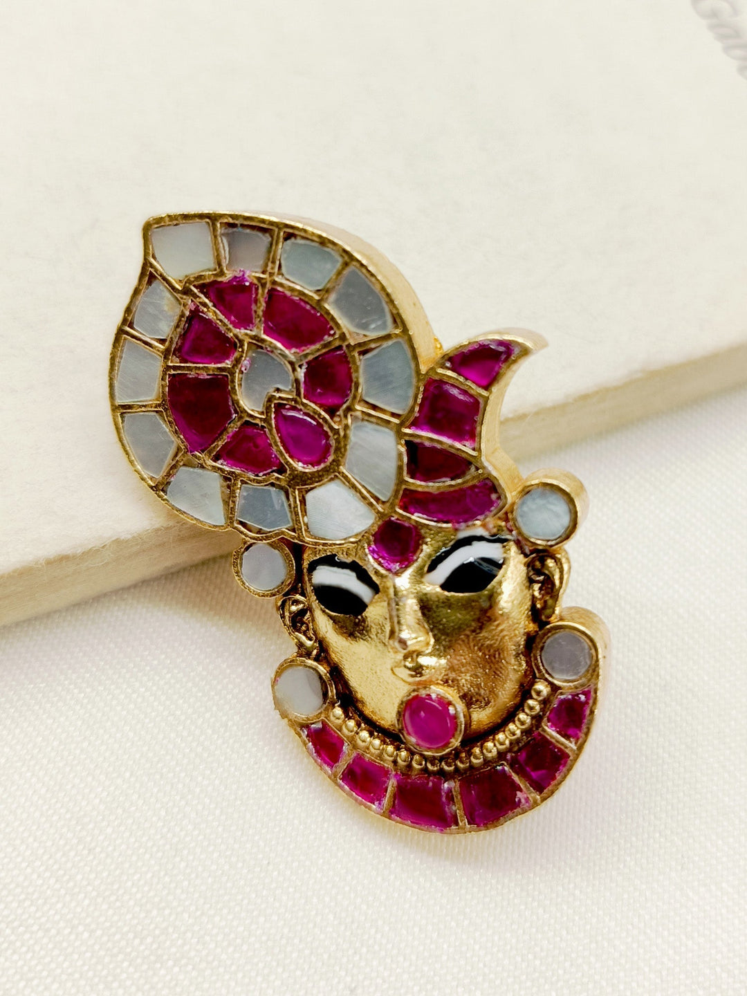 Ramia Ruby Shrinath Ji Brooche