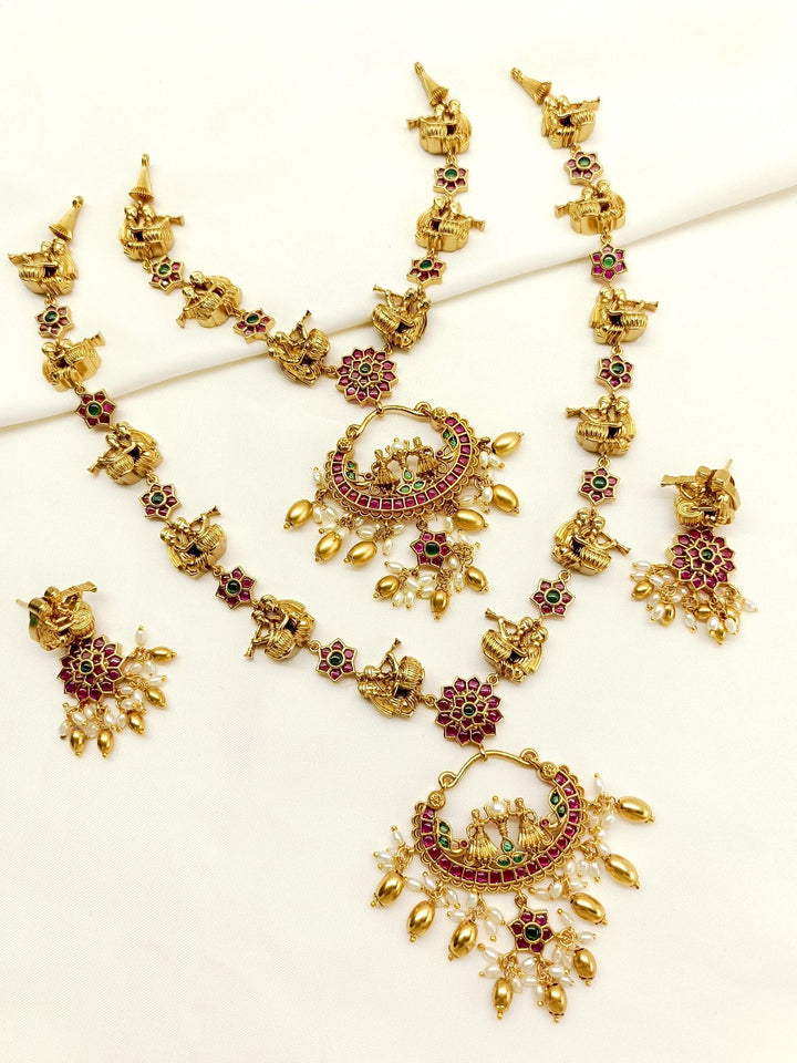 Preksha Semi Bridal Set In Antique.