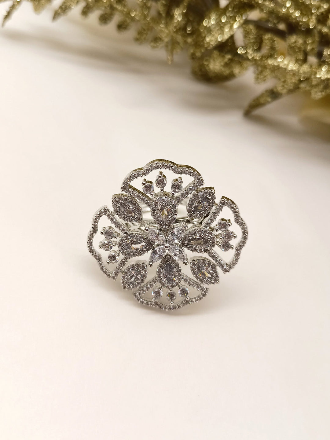 Rasiya American Diamond Finger Ring