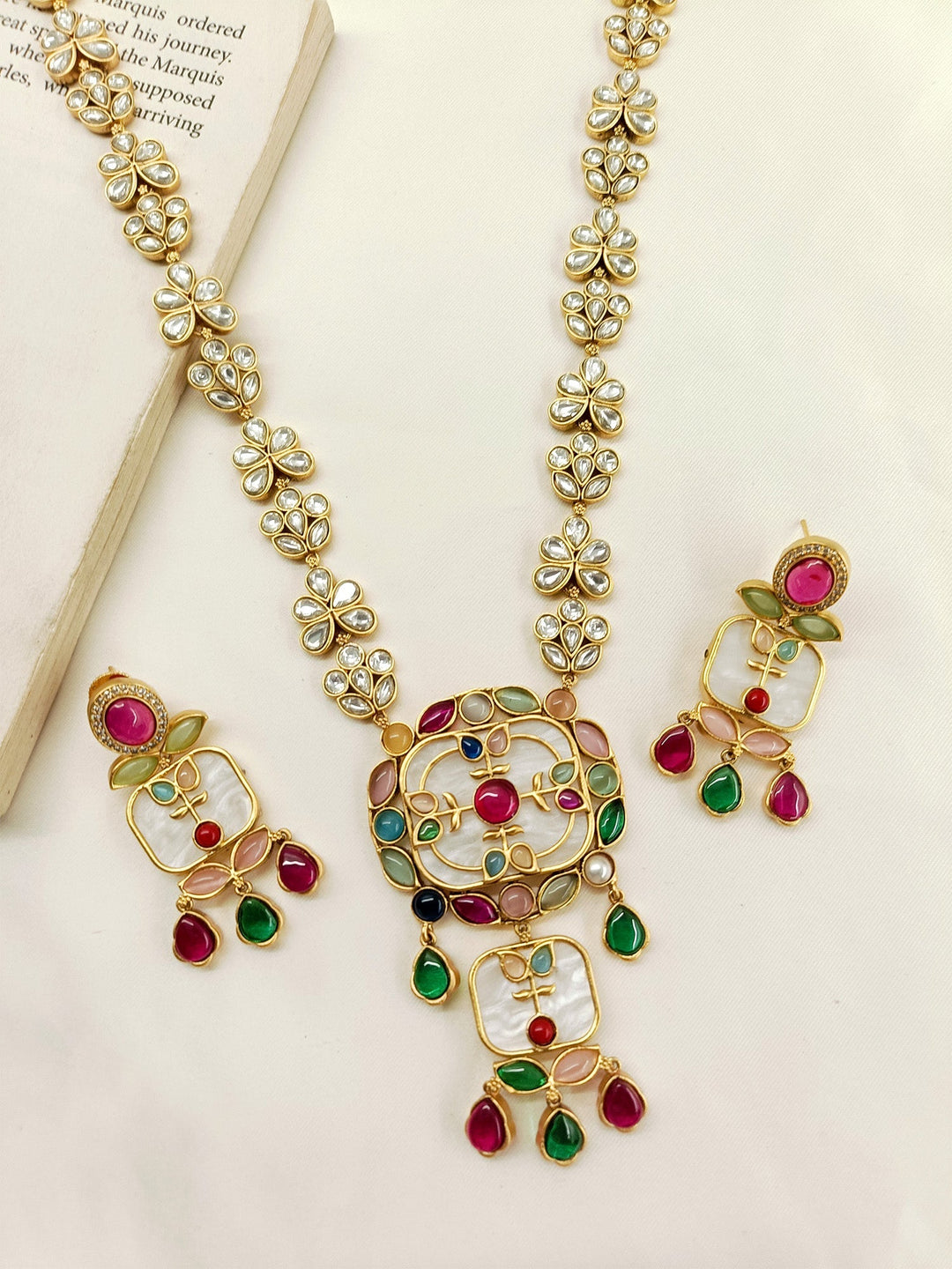 Anaika Multi Colour Kundan Set