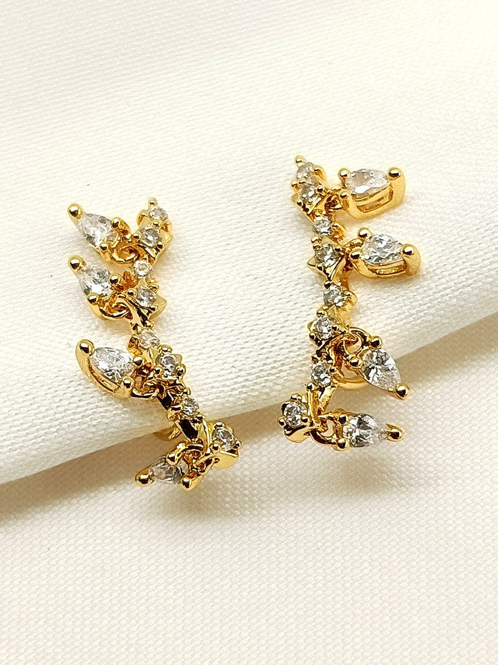 Kamakhya White American Diamond Earcuff