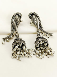 Nehmat Plain Oxidized Jhumki