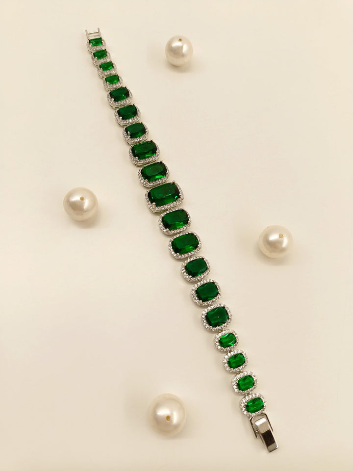 Sameera Green American Diamond Bracelet