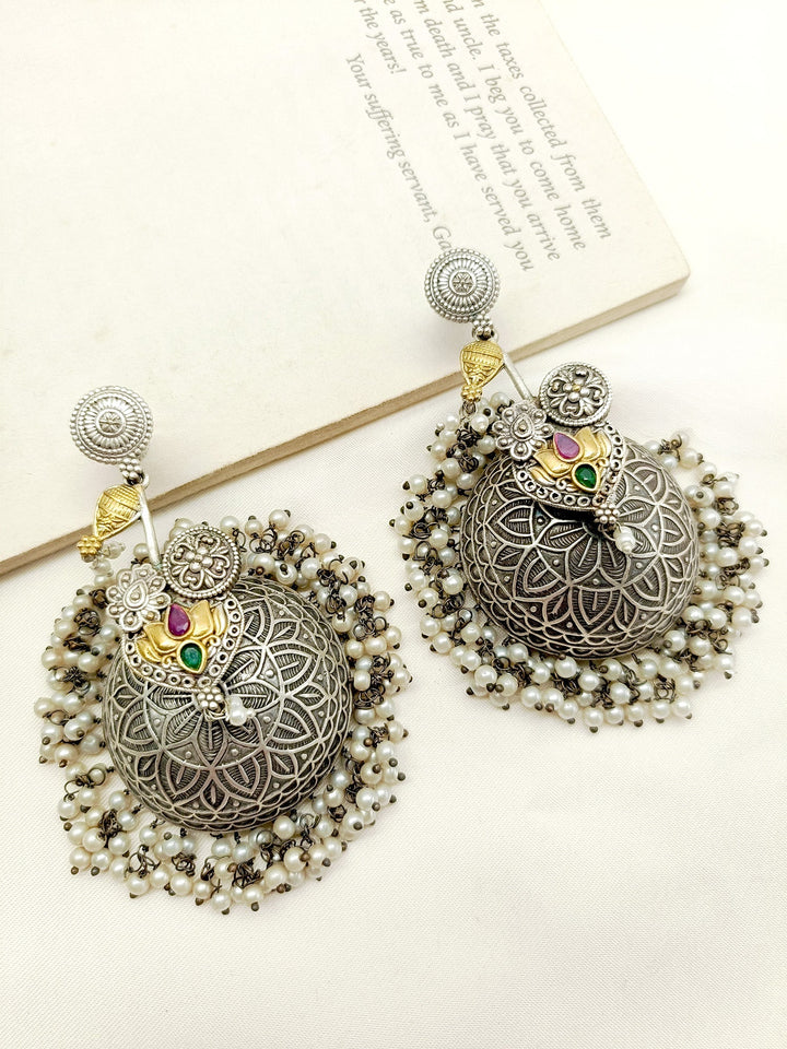 Gahana R & G Oxidized Jhumki