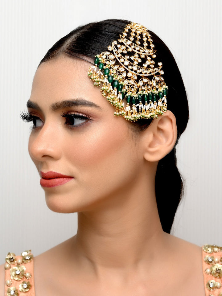 Naaz Green Kundan Passa