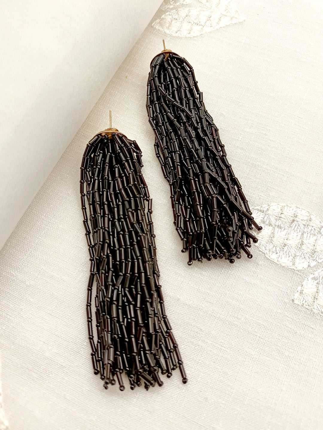 Khwaab Black Western Earrings