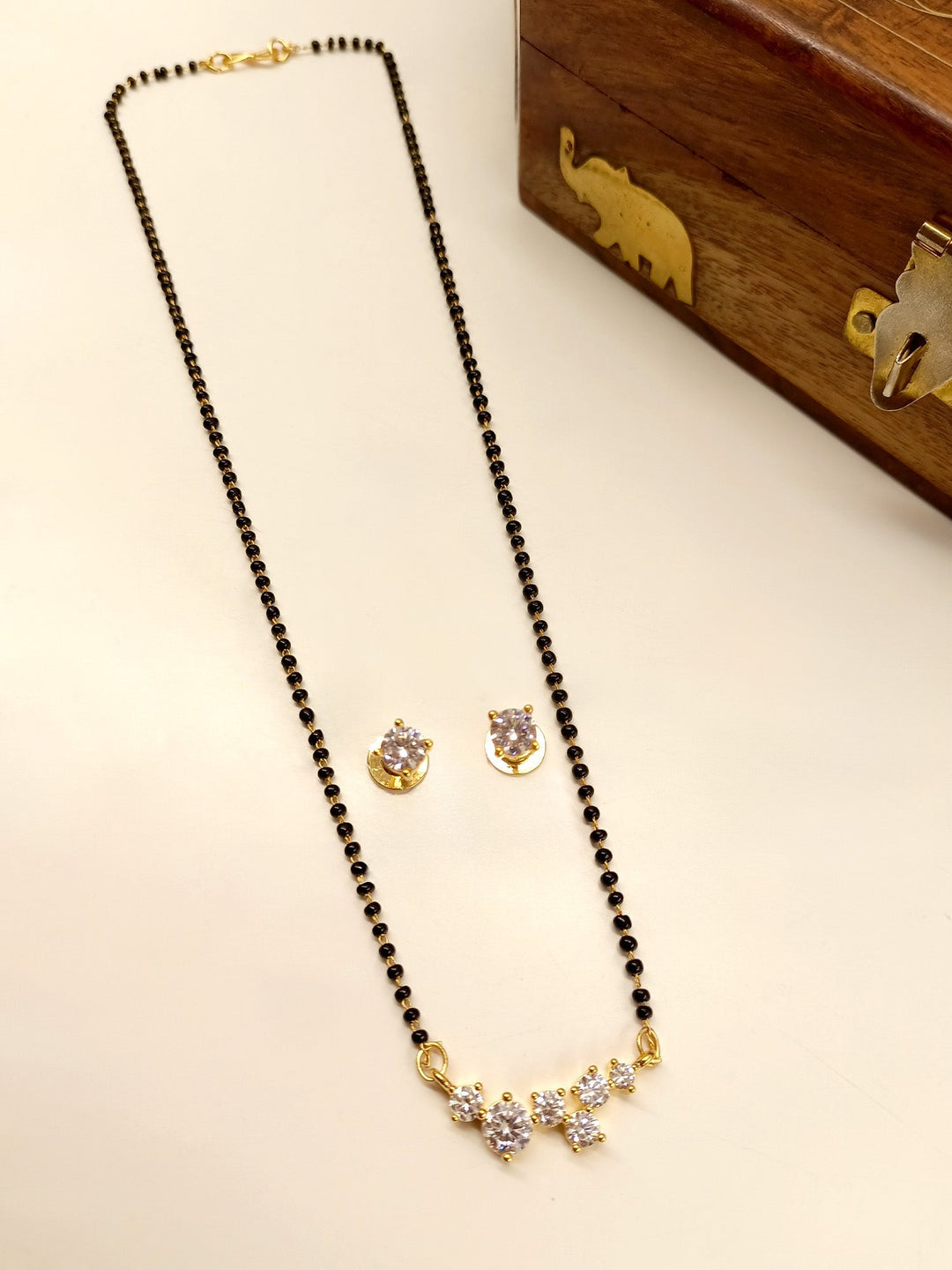 Chandni White American Diamond Mangalsutra