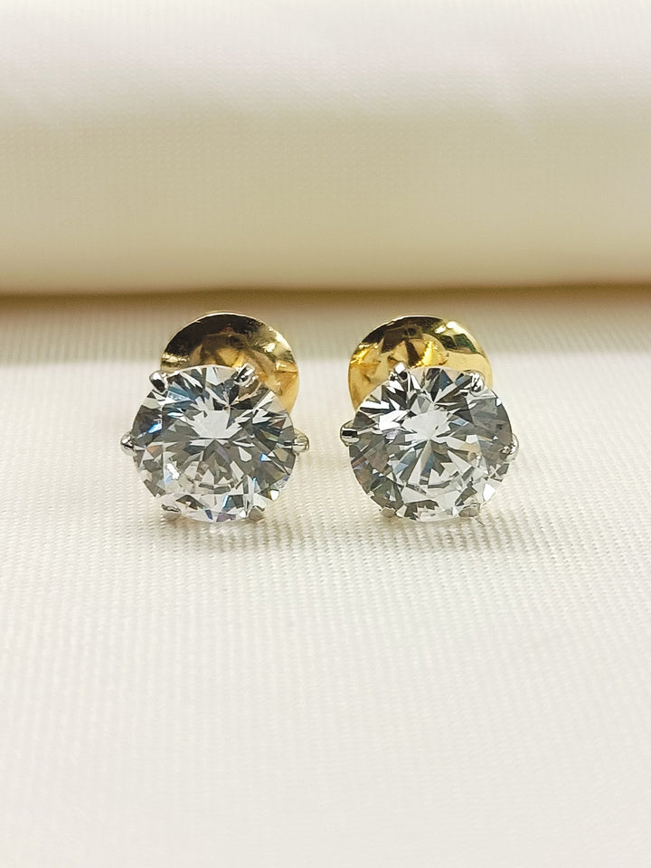 Aarehi 92.5 Silver Swarovski Stone Tops