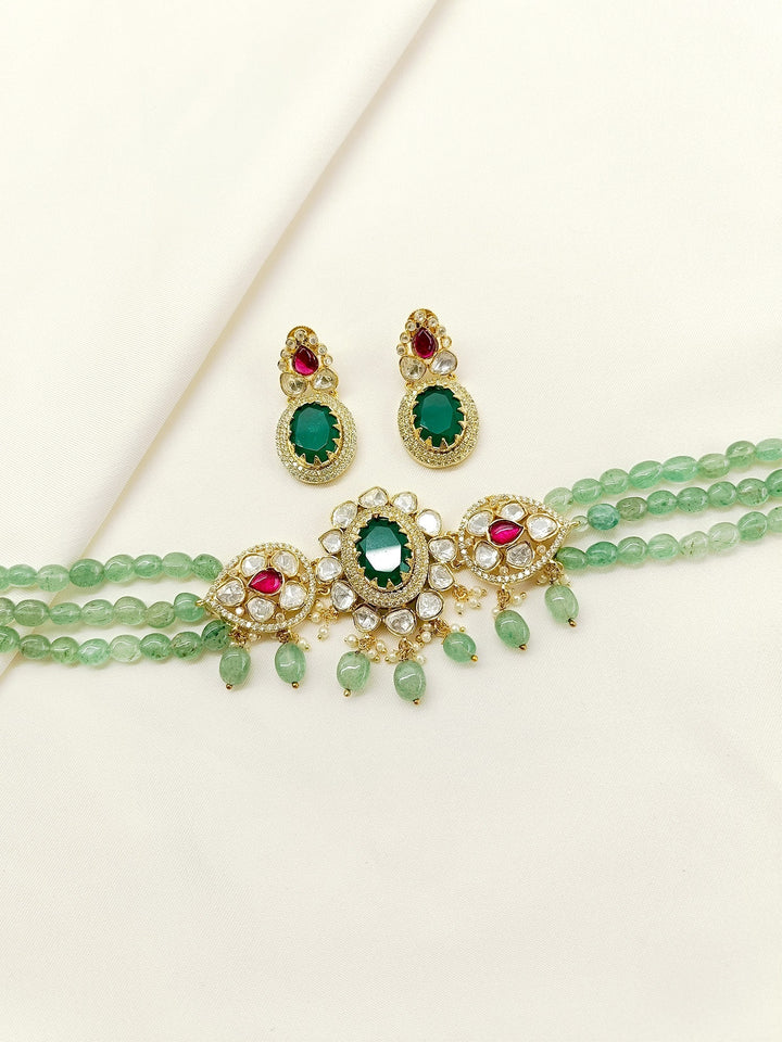 Mrinali R&G Kundan Choker Set