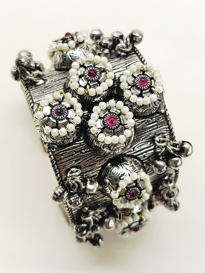 Lovis Ruby Oxidized Bracelet