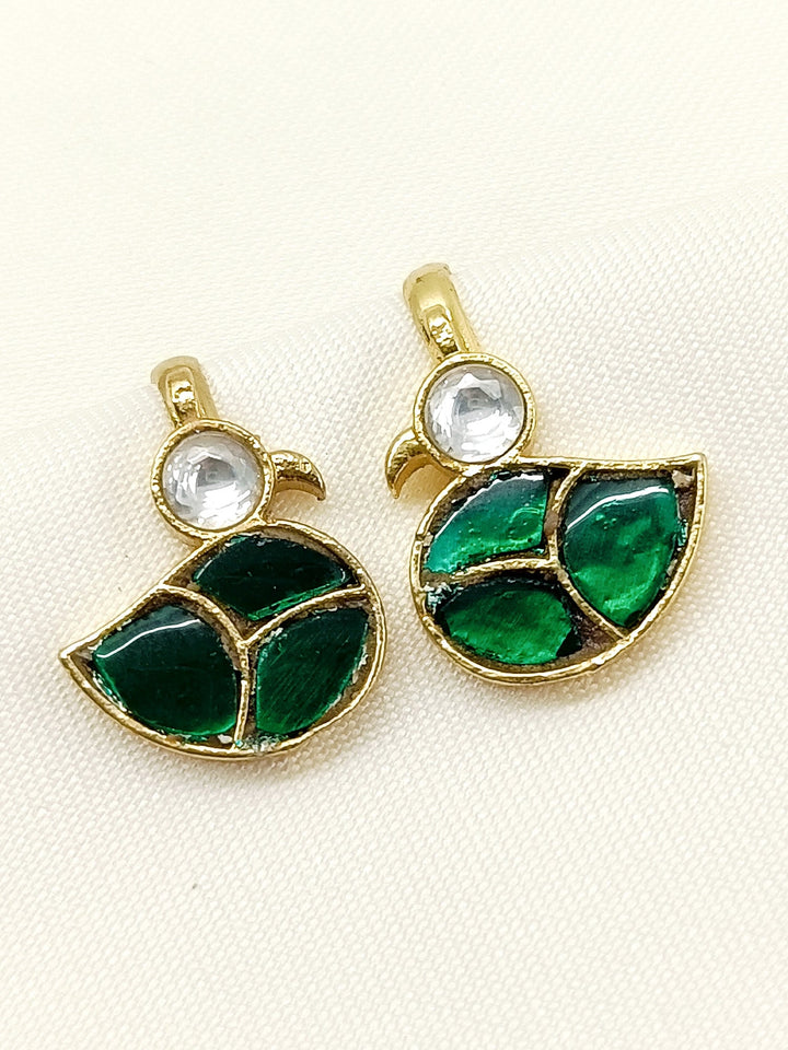 Danica Green Gold Plated Kundan Ear Cuff  [ Price is for Pair ]