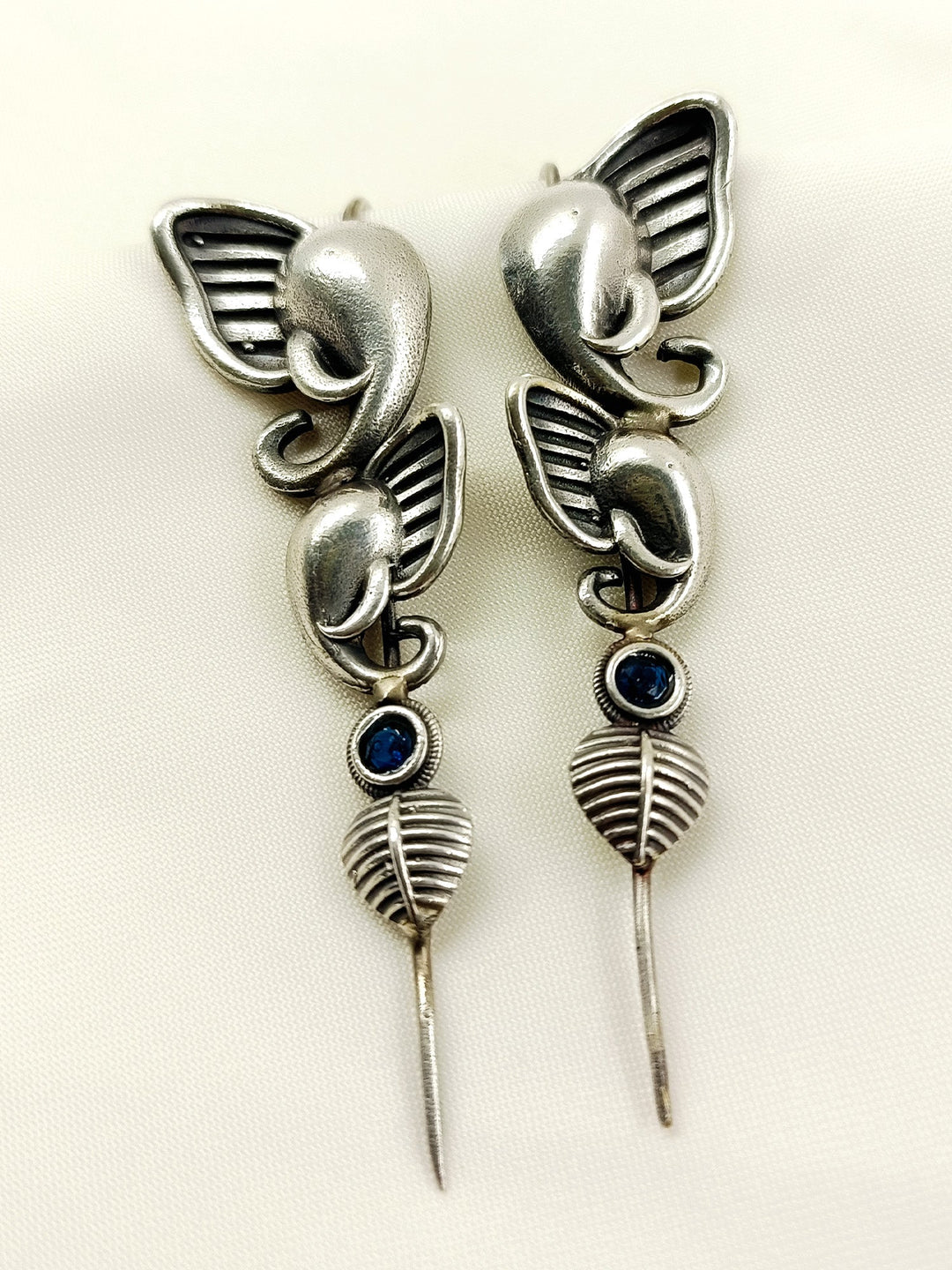 Devesh Blue Elephant Men's Earcuffs