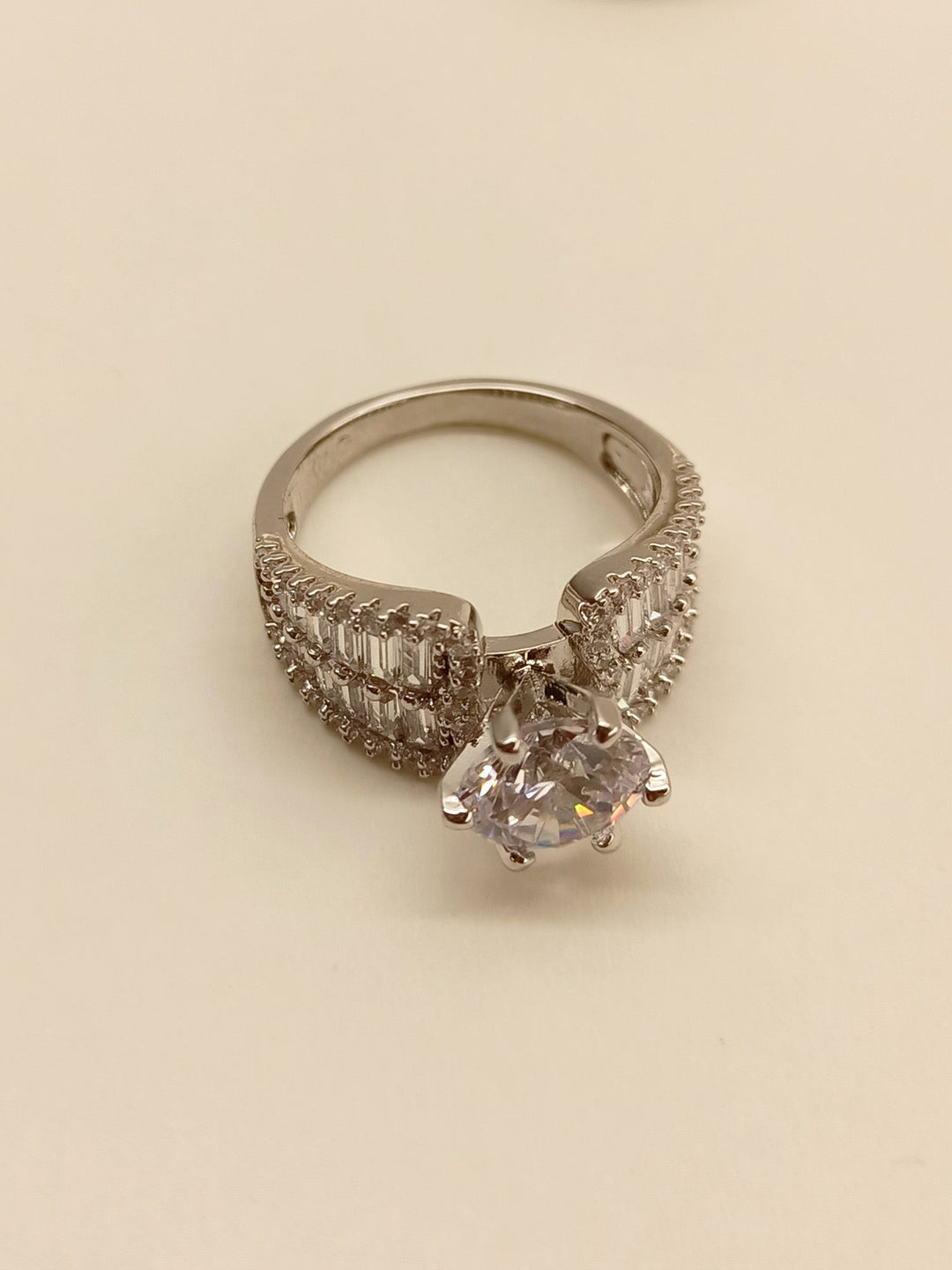 Uzma American Diamond Finger Ring