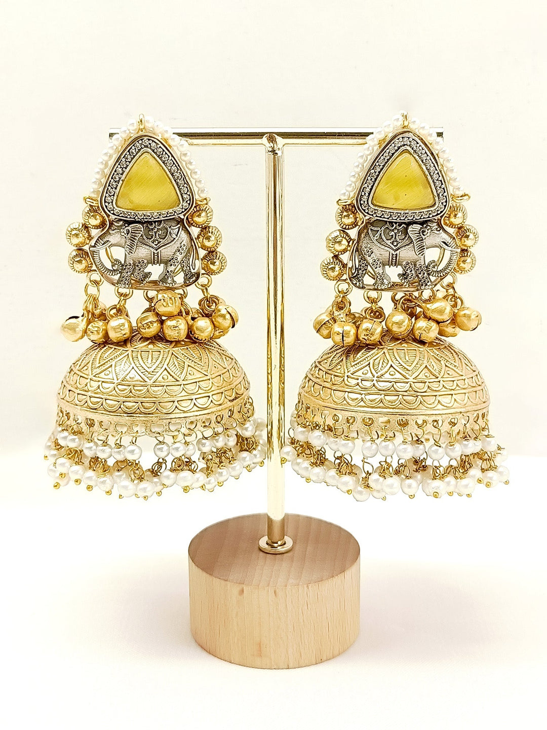 Shobha Yellow Boutique Jhumki