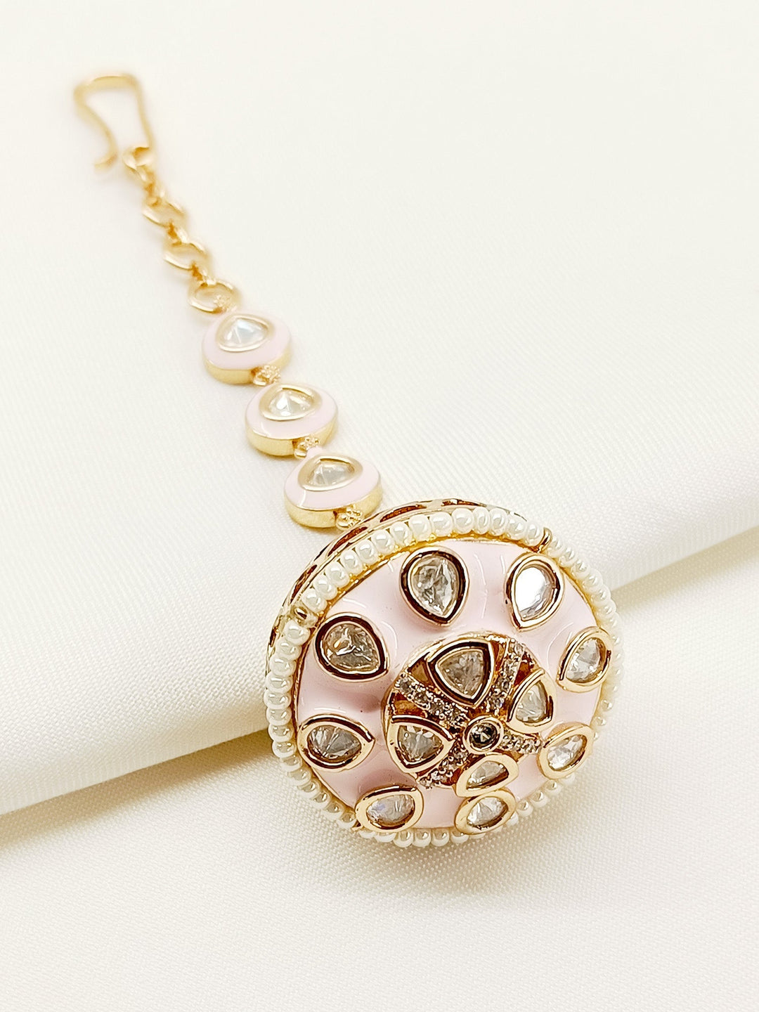 Chakrika Baby Pink Kundan Borla