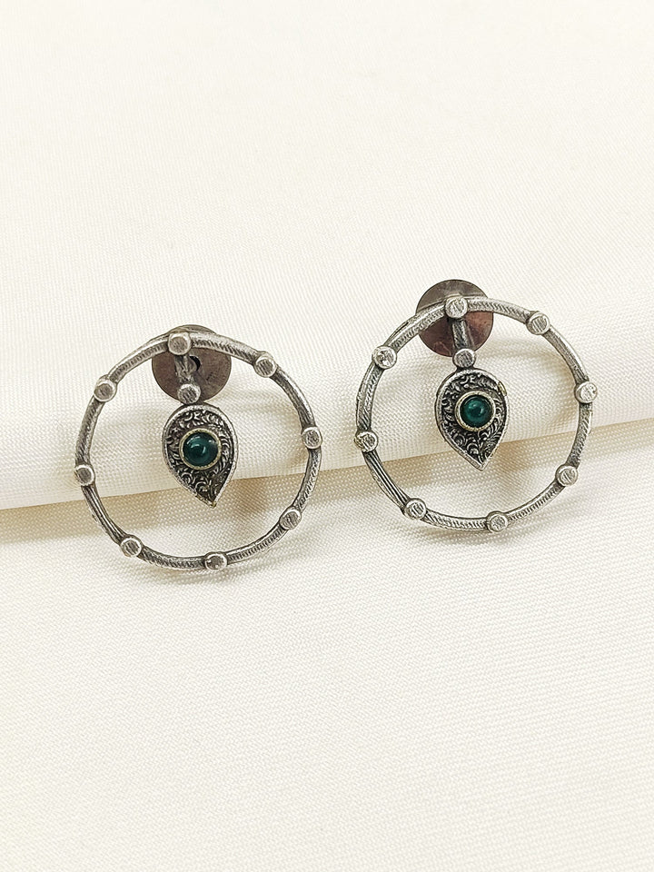 Fulki Green Oxidized Tops