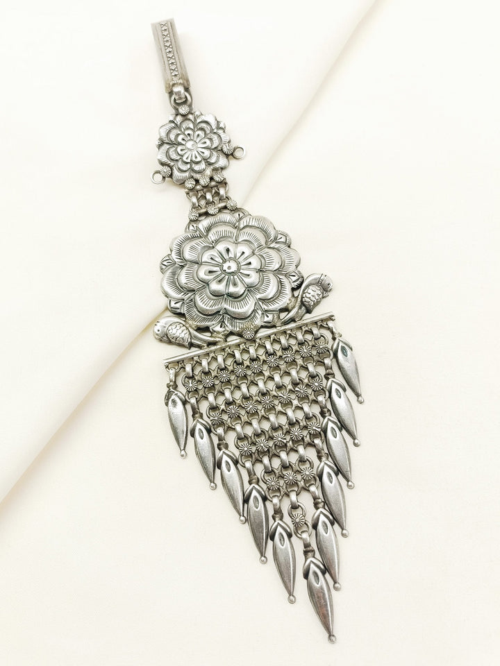 Rupini Plain Oxidized Key Ring