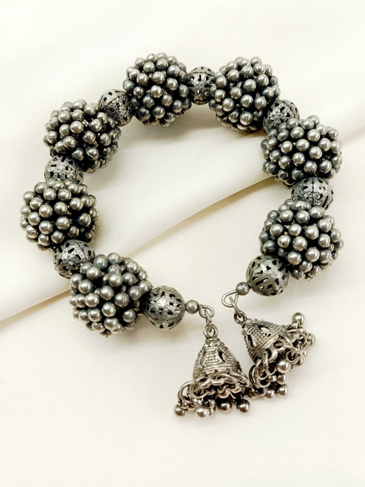 Azill Plain Oxidized Bracelet