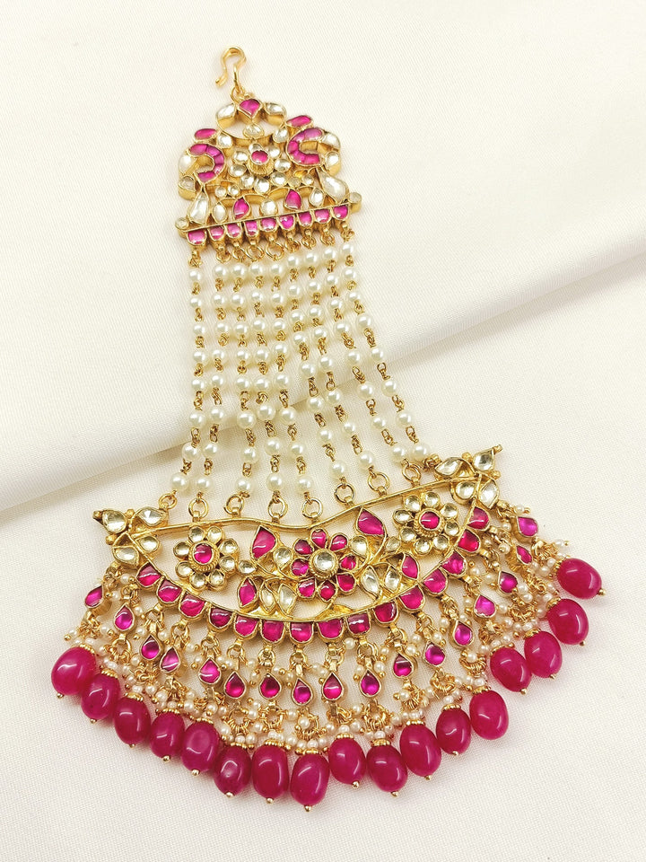 Yukta Ruby Hanging Kundan Passa