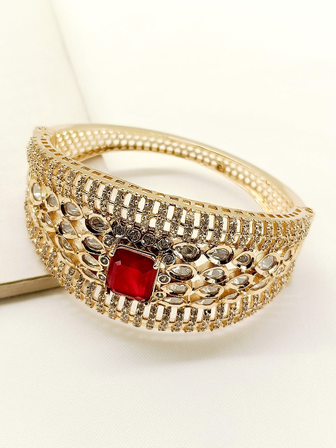 Harper Ruby Kundan Bracelet