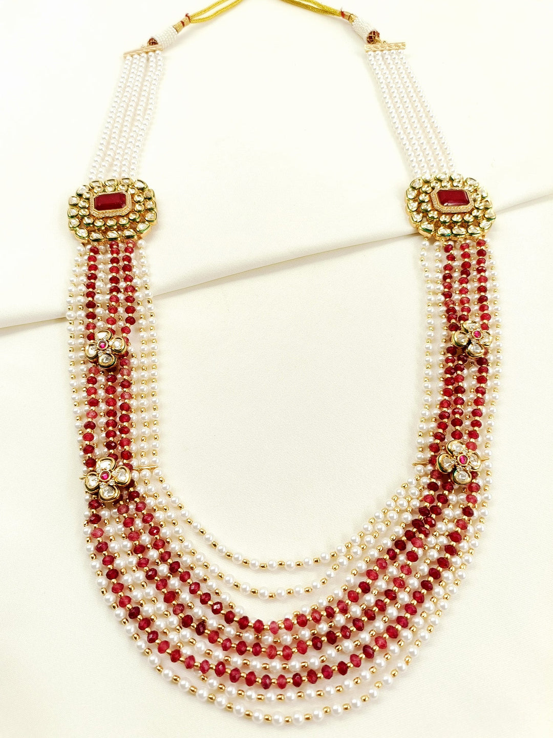 Nishant Ruby Groom Beads Neckpiece