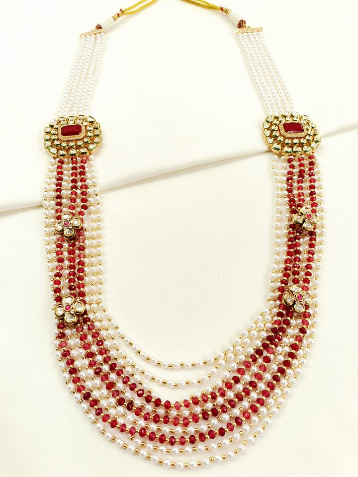 Nishant Ruby Groom Beads Neckpiece