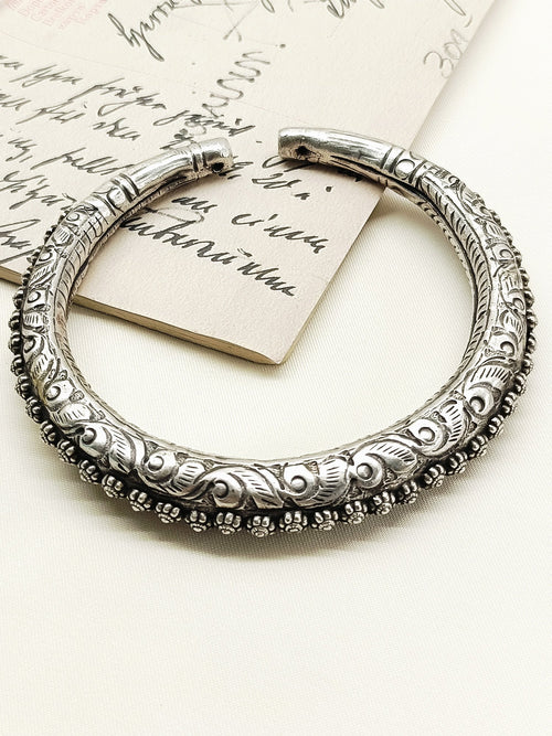 Anaya Oxidized Silver Anklet [Price Is For Single Piece]
